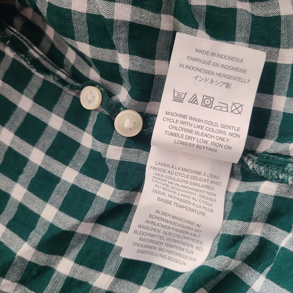 J.Crew windowpane print popover top - Picture 3 of 6